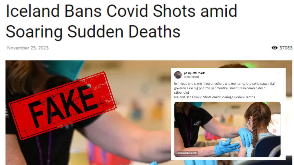 Viral post stating Iceland banned Covid-19 vaccinations