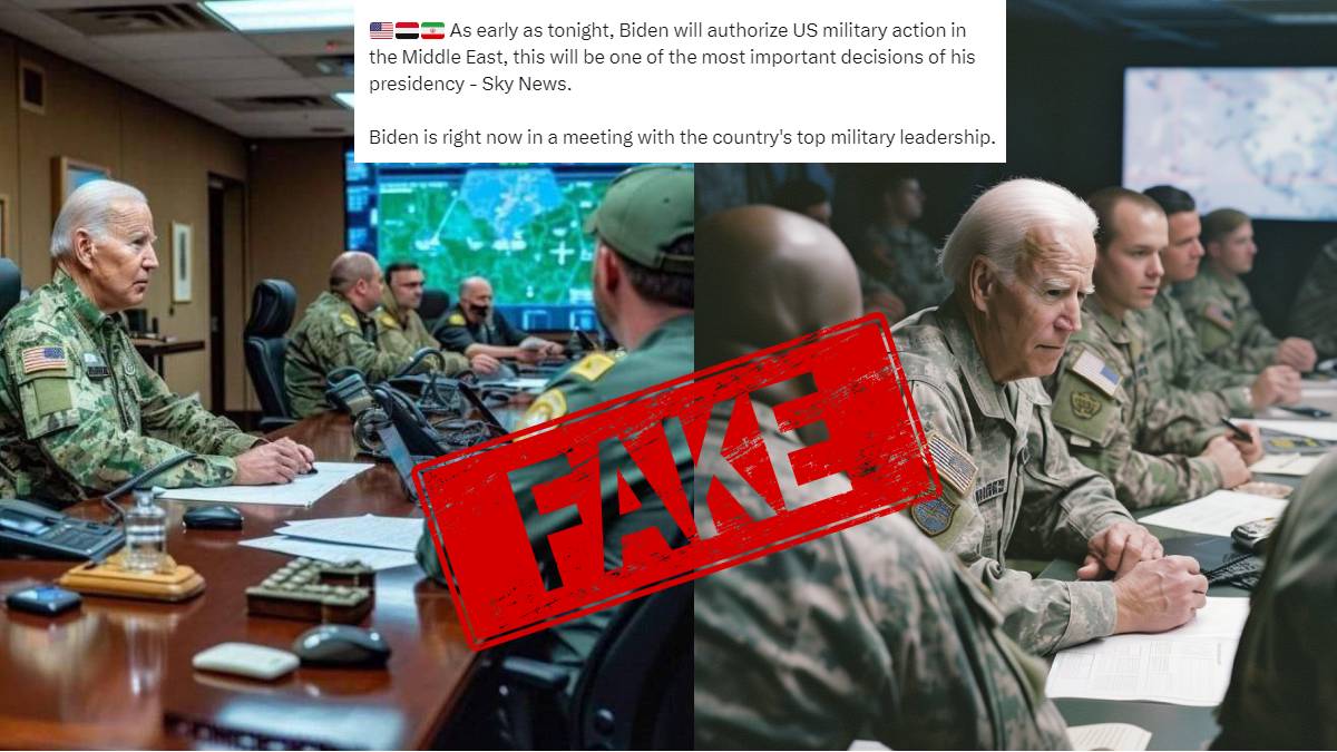 AI generated pictures of US President Joe Biden being shared on social media platforms