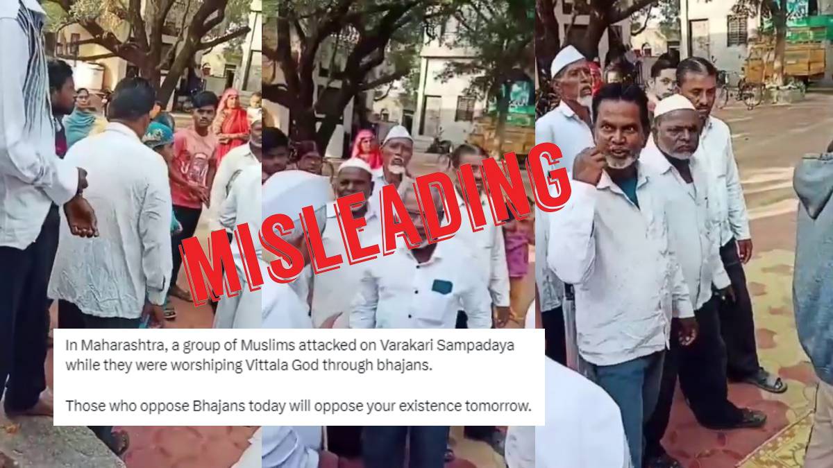 Misleading claims about Warkaris being harassed in Nagpur.