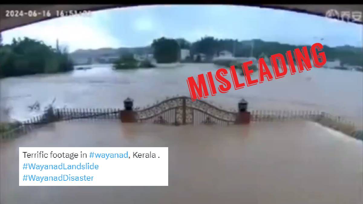 Viral video falsely showing flooding in Wayanad