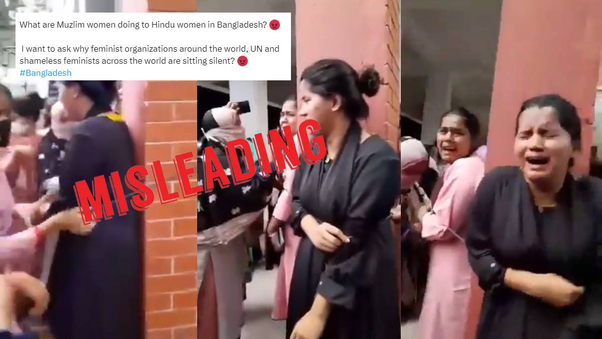 Misleading claim about Hindu women being assaulted in Bangladesh