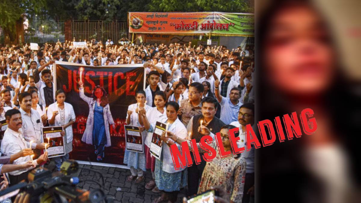 Misleading claim about Kolkata victim