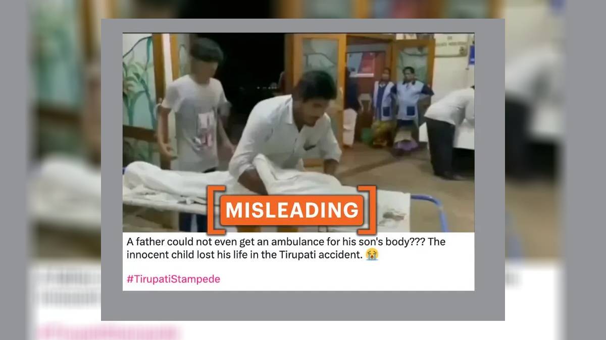 Misleading claim about video