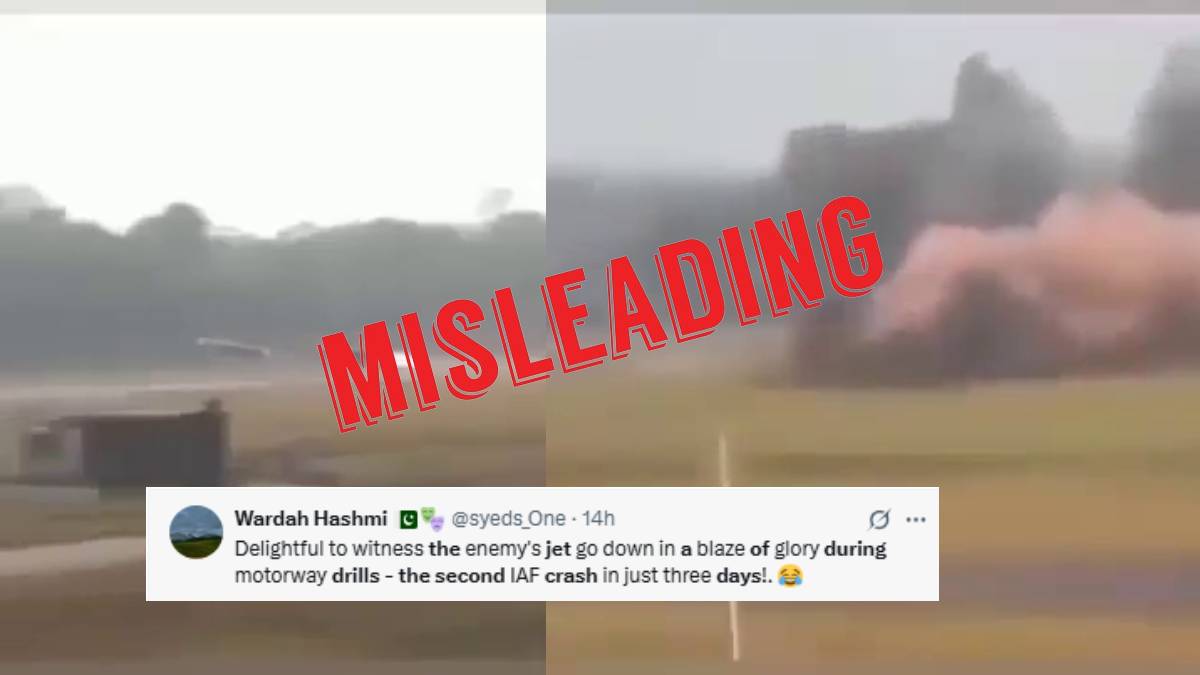 Misleading claim about an old video
