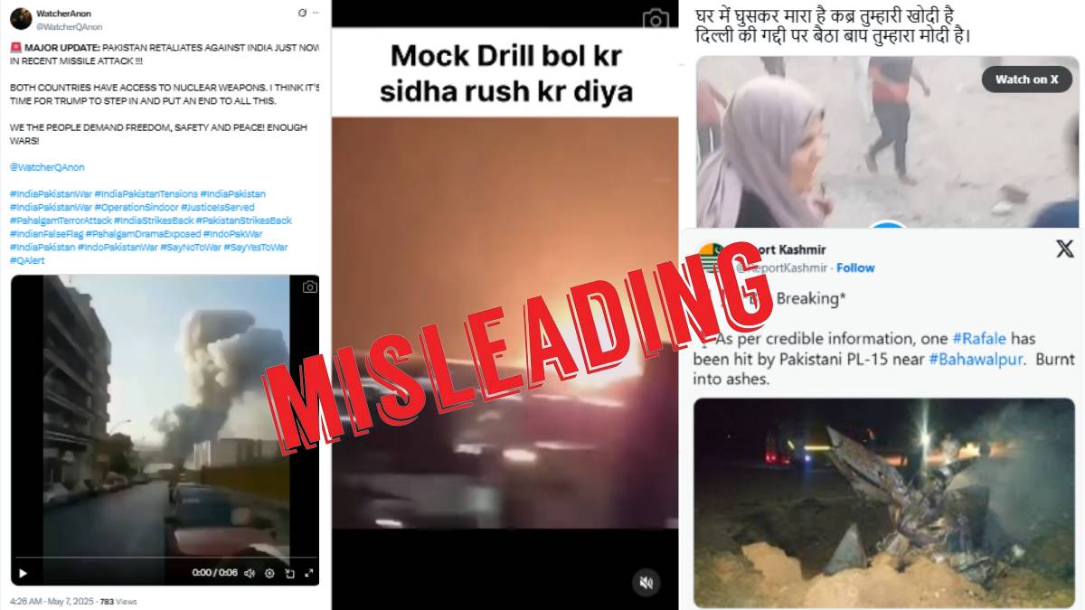 Pictures, videos shared with misleading claim