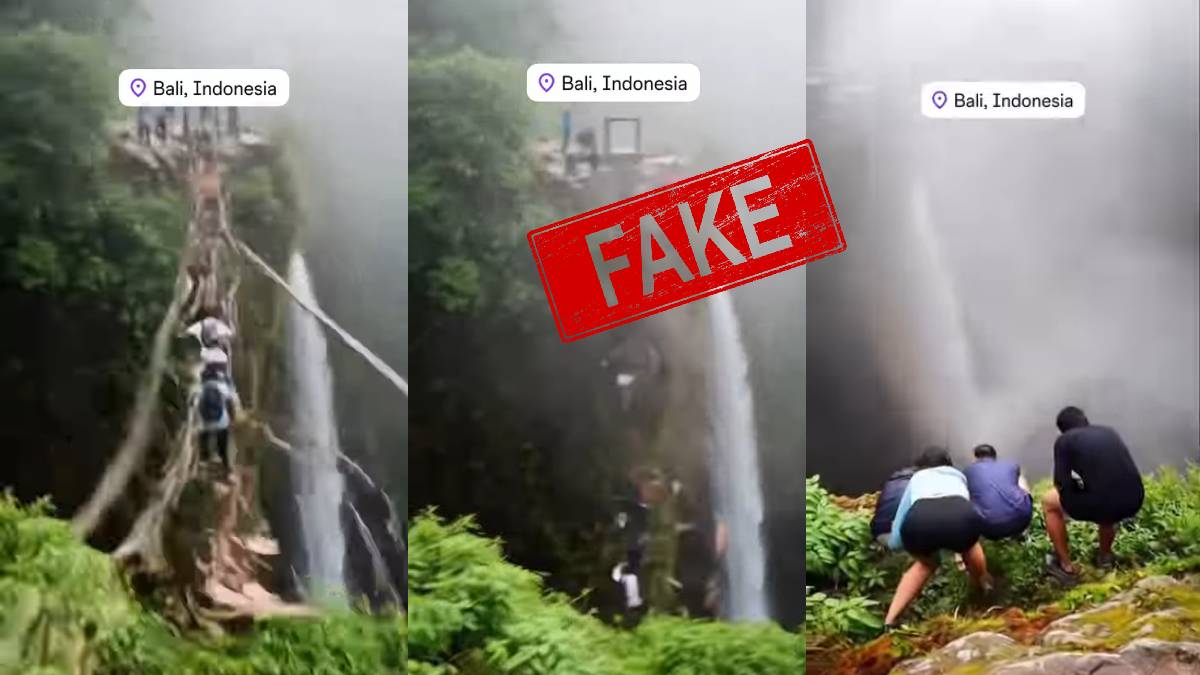 AI-generated video shared as real