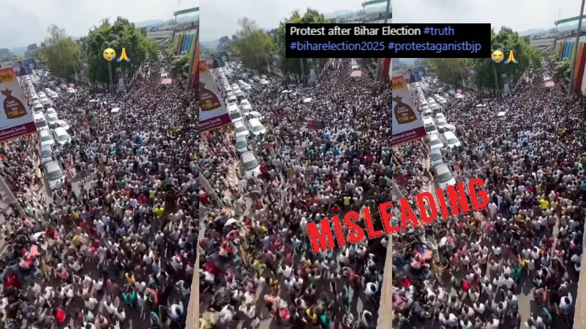 Old video shared as recent with misleading claim