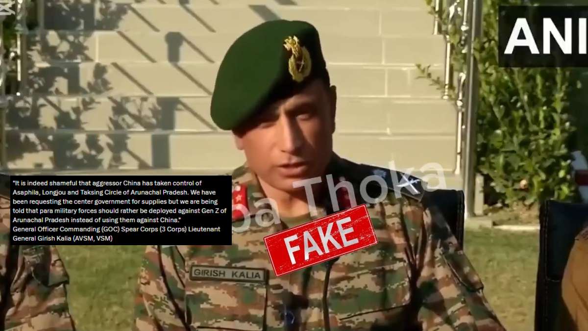 Deepfake video shared as real